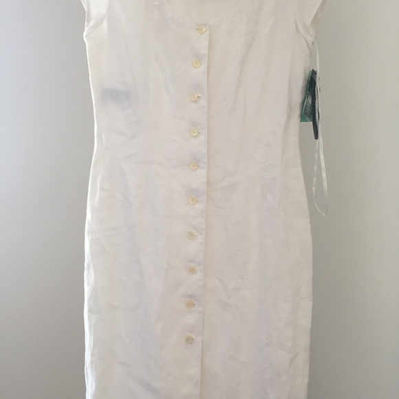 Lauren Ralph Lauren Dresses & Skirts - VTG 128$ Lauren Ralph Lauren Dress White Linen 10P